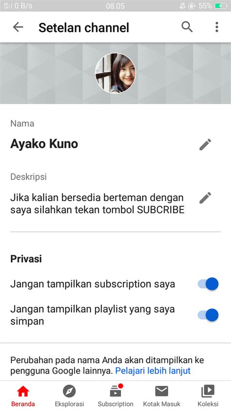 Cara Mengubah Mengganti Nama Channel Youtube Samakami