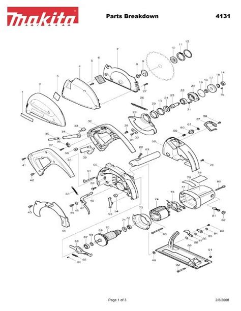 Makita Circular Saw Parts Diagram