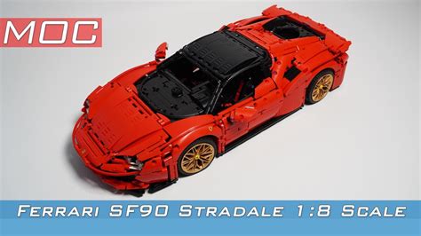 Ferrari SF90 Stradale 1 8 Scale LEGO TECHNIC MOC YouTube