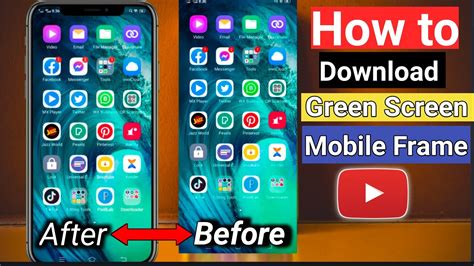 How To Download Green Screen Mobile Frame Without Any Copyright Green Screen Phone Tamplet