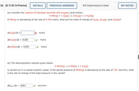 Solved (a) Consider the reaction of hydrogen bromide with | Chegg.com