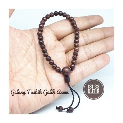 Jual Gelang Tasbih Kayu Galih Asem 33 Butir Super Di Lapak MAJAPAHIT