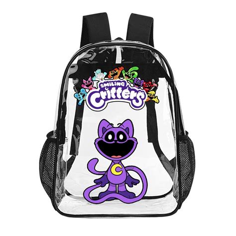 Poppy Playtime Clear Backpack Catnap Video Game Inspired For Kids And