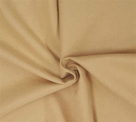 Beige Wool Fabric By The Yard And Wholesale