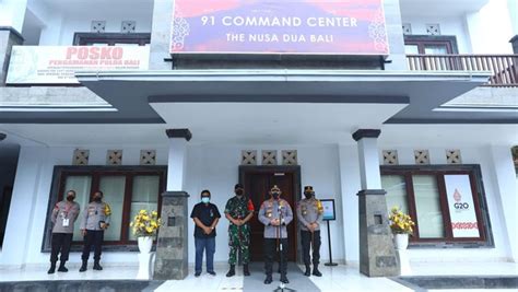 Pengamanan Event Internasional Kapolri Cek 91 Command Center Di Bali