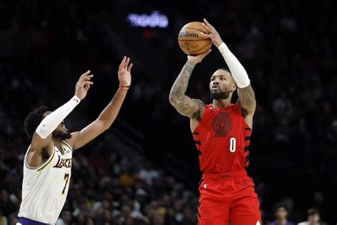 Lakers Video Trail Blazers Point Guard Damian Lillard Ponders Joining