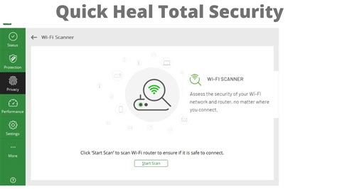 Quick Heal Total Security Wi Fi Scanner Quickheal Antivirus Wifi