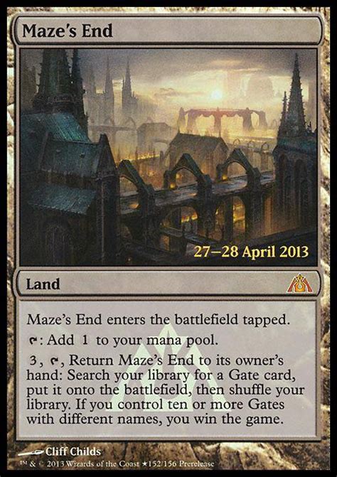 Mazes End Magic The Gathering Mtg Card