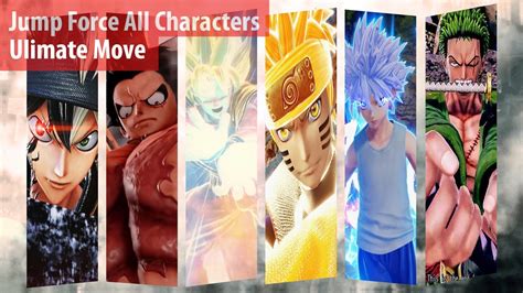 Jump Force All Characters Ultimate Move DLC Characters YouTube