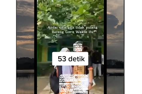 Viral Link Video 53 Detik Di TikTok Diduga Skandal Guru Dan Siswi