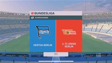 Fifa Hertha Berlin Vs Union Berlin Stadtderby Bundesliga