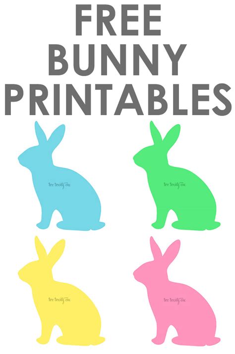 Free Printable Bunny Images