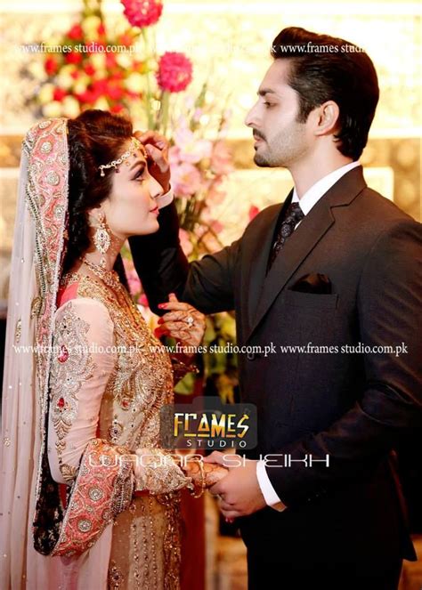 Danish Taimoor And Ayeza Khan Valima Wedding Couple Poses Pakistani