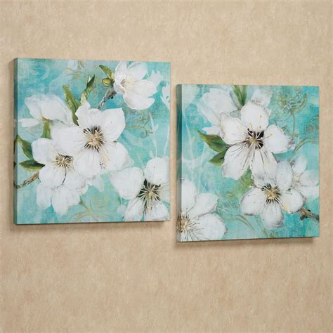 Flowers In Bloom Giclee Canvas Wall Art Set