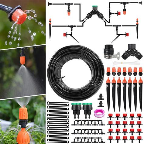 Aiglam Sistema Di Irrigazione Da Giardino 40M Micro Drip Irrigation