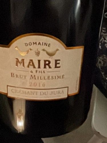 Domaine Maire Fils Brut Mill Sim Cr Mant Du Jura Vivino Us