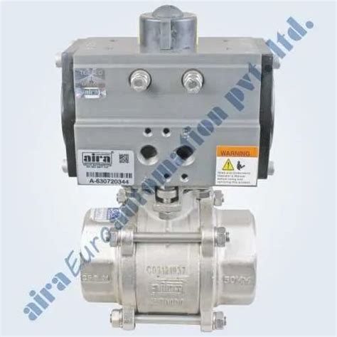 Pneumatic 3 Pc Design Floating Ball Valve At Rs 4370 Piece Pneumatic