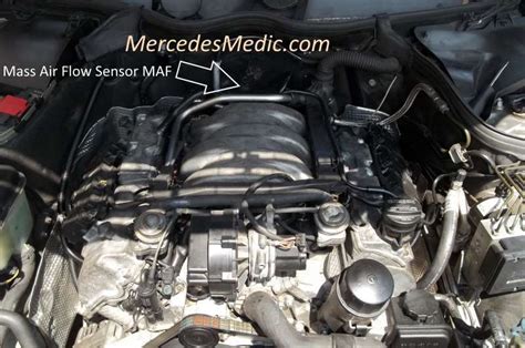 How To Replace Mass Air Flow MAF Sensor Mercedes Benz V6 V8 MB Medic