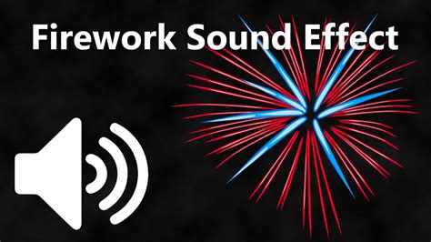 Firework Sound Effect Youtube