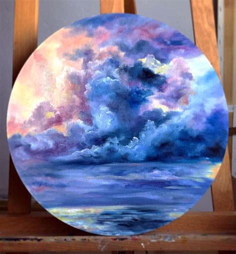 My oil painting In the clouds, oil on hardboard. 2021 : r/oddlysatisfying