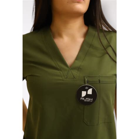 Uniforme De Dama Medico Anti Fluido MOD BAS VERDE MILITAR RUSH