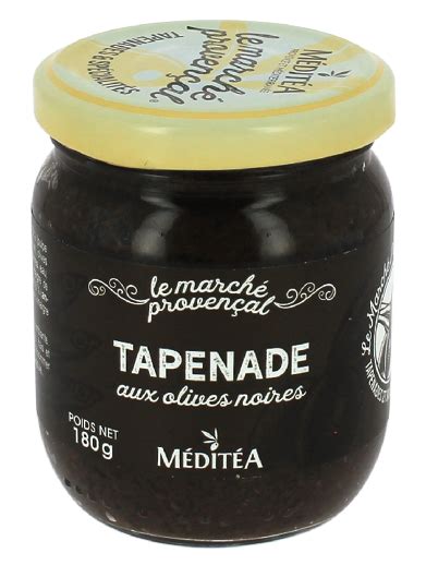 Tapenade Noire Meditea G Produits Tartinables Provence Mediterranee