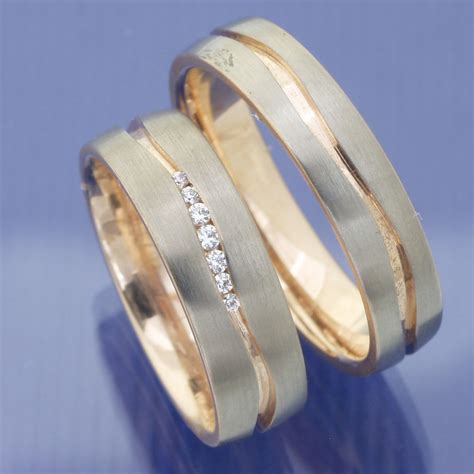 Eheringe Shop Weissgold Rotgold Hochzeitsringe