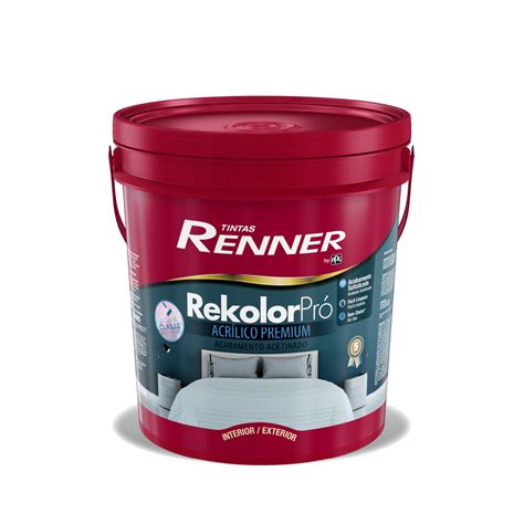 Pintura Renner Rekolor Pro Acetinado Presentaci N Lts