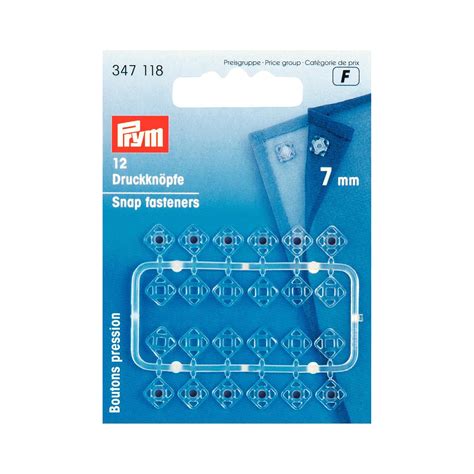 Bouton Pression Coudre Carre Mm Plastique Transpa B