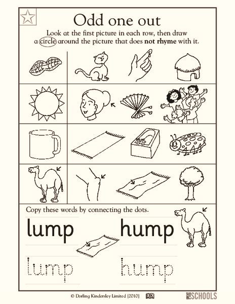 Odd One Out Worksheet For Pre K Kindergarten Lesson Planet