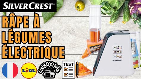 RÂPE À LÉGUMES ÉLECTRIQUE SilverCrest SGR 150 D1 FRANCE FRANÇAIS LIDL