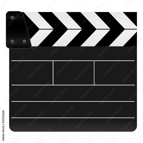 Filmklappe Geschlossen Und Leer Stock Vector Adobe Stock