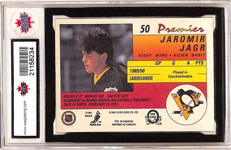 Opc Premier Jaromir Jagr Rookie Rc Penguins O Pee Chee Ksa