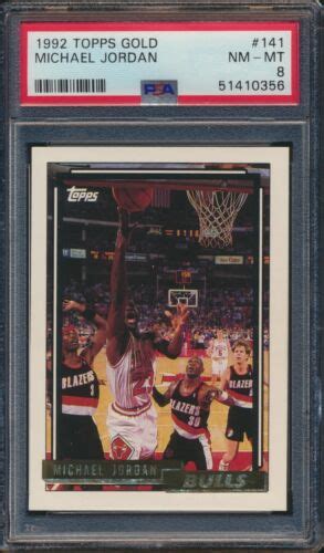 Topps Gold Michael Jordan Hof Chicago Bulls Psa Mint Ebay