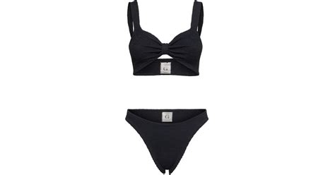 Hunza G Bonnie Bikini Set In Black Lyst