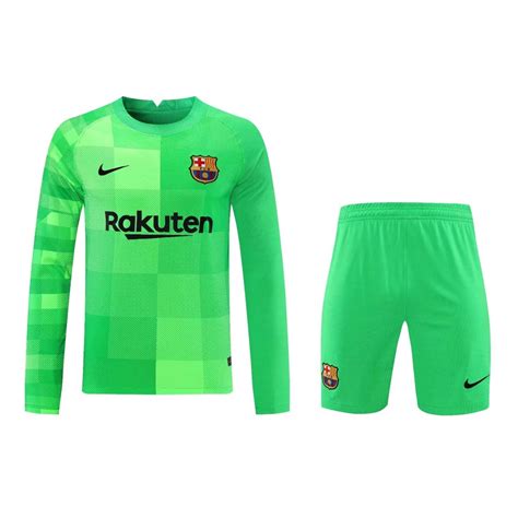 Camiseta Portero Barcelona Manga Larga Verde