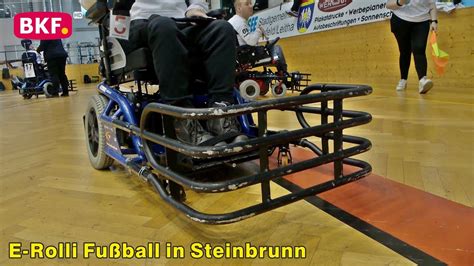 E Rolli Fu Ball In Steinbrunn Bkf Tv Youtube