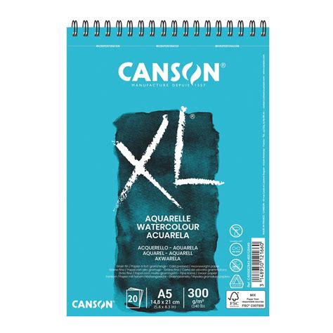 Bloc Papel Canson XL Acuarela A5 Hukibox