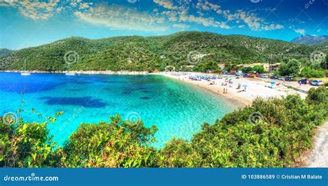 Panoramic View Of Lefkada Island Greece Stock Image Image Of