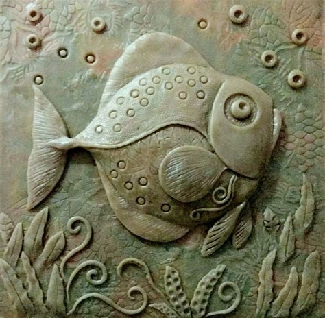 Relief Clay Sculpture Clay Plaster Art Clay Wall Art