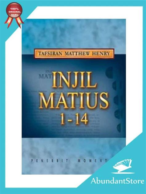 Promo Buku Tafsiran Matthew Henry Injil Matius 1 14 Diskon 23 Di