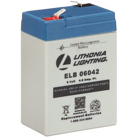 Sealed Lead Acid 6 V Volt Battery 4ph44 Elb 06042 Grainger