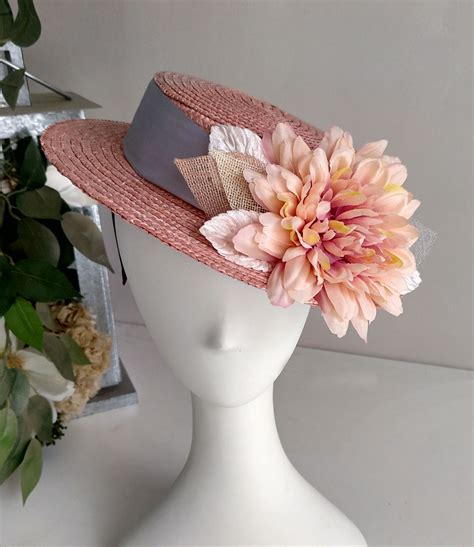 Mini Canotier Nude Tarifa Tocados Mai Sara