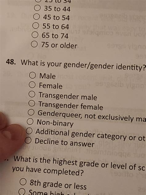 I Love Seeing Surveys Be More Inclusive Of Other Gender Identities