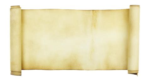 Premium Photo Ancient Scroll Isolated Over A White Background