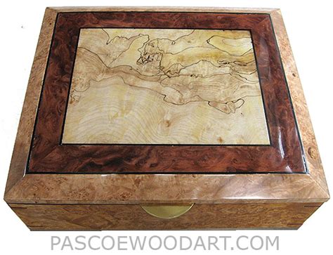 Handmade Wood Box Medium Large Keepsake Box Made Of Santos Rosewood