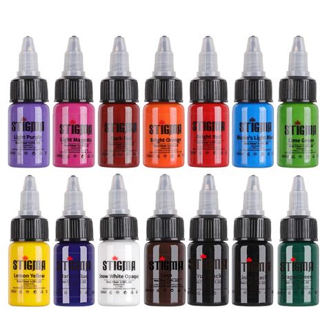 Amazon Stigma Tattoo Ink Set Ml Oz Bottles Tattoo Pigment