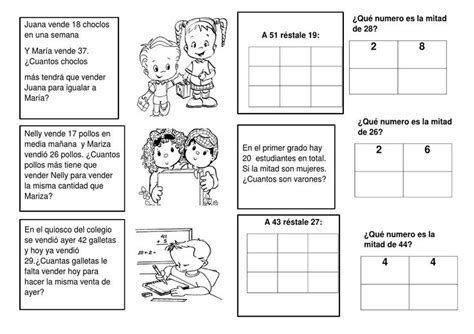 Problemas Matematicos Para El Segundo Grado De Primaria Segundo Grado