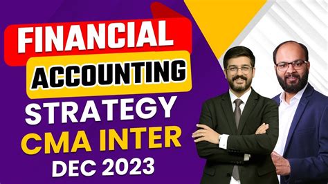 Financial Accounting Strategy CMA Inter June 2024 CMA Inter Financial