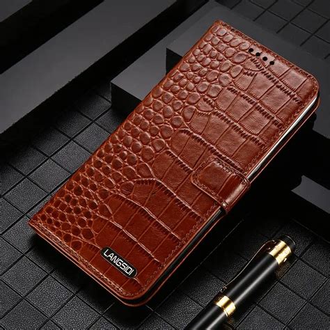 Funda De Cuero Genuino Con Tapa Para Samsung Galaxy S21 S22 Ultra